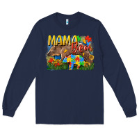 Navy Mama bear Autism Long Sleeve Tee - CowGirlArtShop