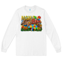 White Mama bear Autism Long Sleeve Tee - CowGirlArtShop