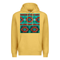 Antique Gold native american aztec seamless pattern 4 Premium Hoodie - BundleAndBundleShop