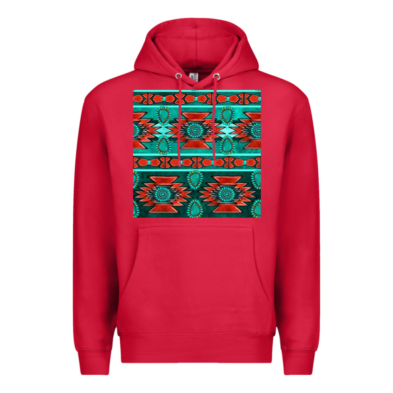Native American Aztec Seamless Pattern 4 Premium Hoodie by BundleAndBundleShop | Teevron