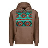 Chestnut native american aztec seamless pattern 4 Premium Hoodie - BundleAndBundleShop