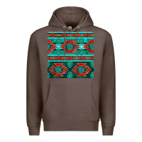 Coffee native american aztec seamless pattern 4 Premium Hoodie - BundleAndBundleShop
