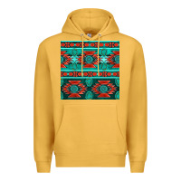 Mustard native american aztec seamless pattern 4 Premium Hoodie - BundleAndBundleShop