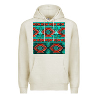 Oatmeal Heather native american aztec seamless pattern 4 Premium Hoodie - BundleAndBundleShop
