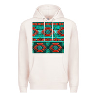 Pale Pink native american aztec seamless pattern 4 Premium Hoodie - BundleAndBundleShop
