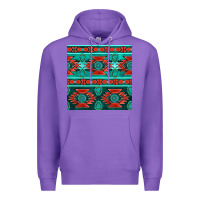 Purple native american aztec seamless pattern 4 Premium Hoodie - BundleAndBundleShop