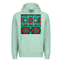 Seafoam native american aztec seamless pattern 4 Premium Hoodie - BundleAndBundleShop
