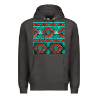 Smoke native american aztec seamless pattern 4 Premium Hoodie - BundleAndBundleShop