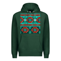 Sports Green native american aztec seamless pattern 4 Premium Hoodie - BundleAndBundleShop