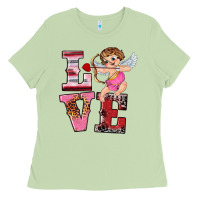 Matcha valentine's day cupid love Ladies Tee - RanaPortraitStore