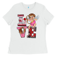 White valentine's day cupid love Ladies Tee - RanaPortraitStore