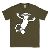 Army Green shaun the sheep Classic Tee - minhPixels