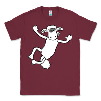 Burgundy shaun the sheep Classic Tee - minhPixels