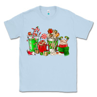 Dusty Blue Christmas coffee cup Classic Tee - NancyCooperArtShop