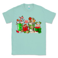 Seafoam Christmas coffee cup Classic Tee - NancyCooperArtShop