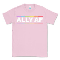 Bubblegum Pink Ally AF Pride Rainbow Shirt  Proud LGBTQ Ally TShirt Classic Tee - minhPixels
