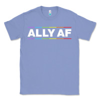 Colony Blue Ally AF Pride Rainbow Shirt  Proud LGBTQ Ally TShirt Classic Tee - minhPixels