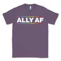 Lavender Ally AF Pride Rainbow Shirt  Proud LGBTQ Ally TShirt Classic Tee - minhPixels