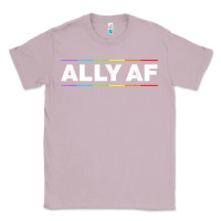 Lilac Ally AF Pride Rainbow Shirt  Proud LGBTQ Ally TShirt Classic Tee - minhPixels