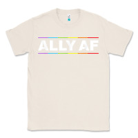 Natural Ally AF Pride Rainbow Shirt  Proud LGBTQ Ally TShirt Classic Tee - minhPixels