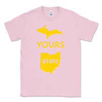 Bubblegum Pink Up Yours State Of Ohio Funny Anti Oh Pro Michigan Meme Classic Tee - minhPixels