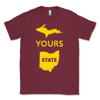 Burgundy Up Yours State Of Ohio Funny Anti Oh Pro Michigan Meme Classic Tee - minhPixels