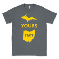 Charcoal Heather Up Yours State Of Ohio Funny Anti Oh Pro Michigan Meme Classic Tee - minhPixels