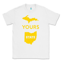 White Up Yours State Of Ohio Funny Anti Oh Pro Michigan Meme Classic Tee - minhPixels