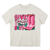 Cream give cancer the boot Heavy Core Tee - LillyAllenDesigns