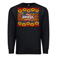 Black usa map Premium Sweatshirt - Artiststas