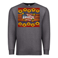 Charcoal Heather usa map Premium Sweatshirt - Artiststas