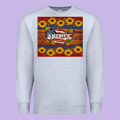 Usa Map Premium Sweatshirt Designed By Artiststas