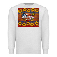 Oatmeal Heather usa map Premium Sweatshirt - Artiststas