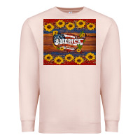 Pale Pink usa map Premium Sweatshirt - Artiststas