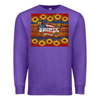 Purple usa map Premium Sweatshirt - Artiststas