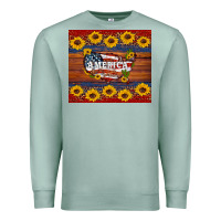 Seafoam usa map Premium Sweatshirt - Artiststas