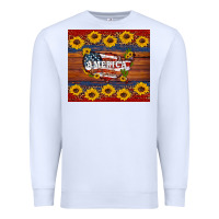 White usa map Premium Sweatshirt - Artiststas