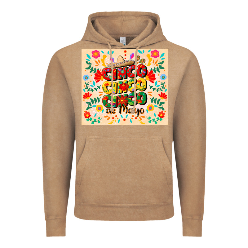 Cinco Cinco Cinco De Mayo Vintage Hoodie by CowGirlArtShop | Teevron