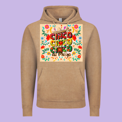 Cinco Cinco Cinco De Mayo Vintage Hoodie Designed By Cowgirlartshop
