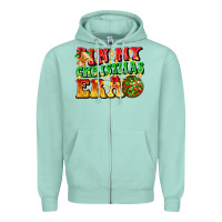 Seafoam inmy christmas era Zipper Hoodie - CowhideDigitalArt