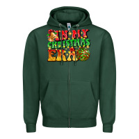 Sports Green inmy christmas era Zipper Hoodie - CowhideDigitalArt