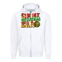 White inmy christmas era Zipper Hoodie - CowhideDigitalArt