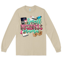 Mushroom Small Business Mama Long Sleeve Tee - CowGirlArtShop