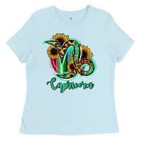 Baby Blue Capricorn Zodiac Ladies Tee - Bettercallsaul