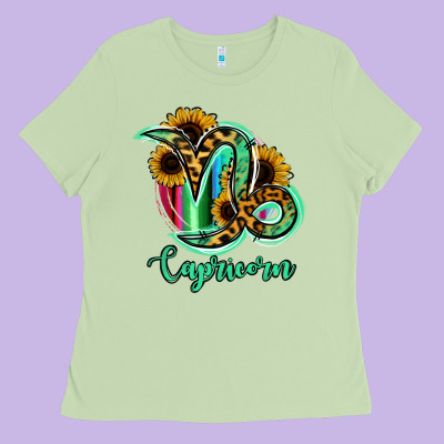 Capricorn Zodiac Ladies Tee Designed By Bettercallsaul
