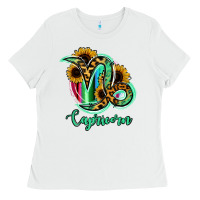 White Capricorn Zodiac Ladies Tee - Bettercallsaul