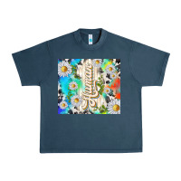 Midnight Navy human with daisies Urban Heavy Tee - TumblerDesignByShophia