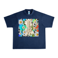 Navy human with daisies Urban Heavy Tee - TumblerDesignByShophia