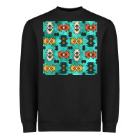 Black native american aztec seamless pattern 3 Heavyweight Sweatshirt - BundleAndBundleShop