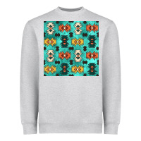 Heather Grey native american aztec seamless pattern 3 Heavyweight Sweatshirt - BundleAndBundleShop